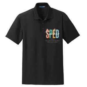 Special Education Sped Teacher Definition Dry Zone Grid Polo