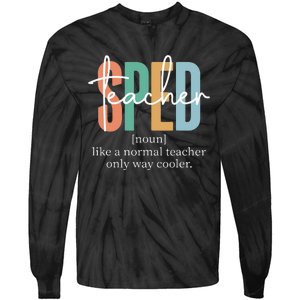 Special Education Sped Teacher Definition Tie-Dye Long Sleeve Shirt