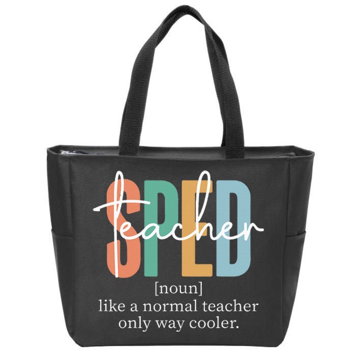 Special Education Sped Teacher Definition Zip Tote Bag