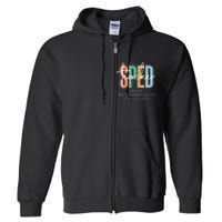 Special Education Sped Teacher Definition Full Zip Hoodie