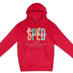 Special Education Sped Teacher Definition Premium Pullover Hoodie