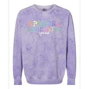 Special Education Squad Special Education Teacher Gift Colorblast Crewneck Sweatshirt