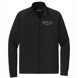 Special Education Squad Special Education Teacher Gift Stretch Full-Zip Cadet Jacket