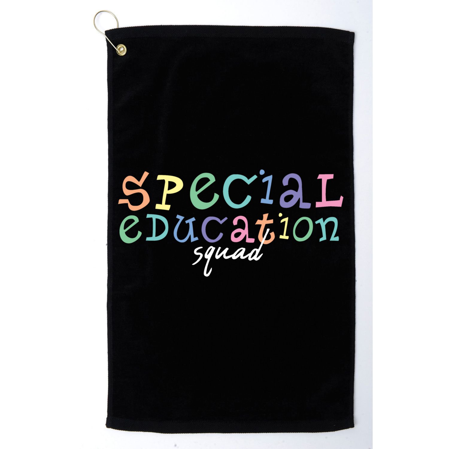 Special Education Squad Special Education Teacher Gift Golf Towel