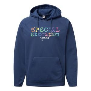 Special Education Squad Special Education Teacher Gift Performance Fleece Hoodie