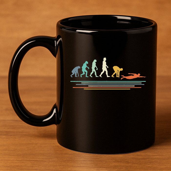 Swimming Evolution Swim 11oz C Handle Ceramic Mug