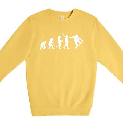 Snowboard Evolution Premium Crewneck Sweatshirt