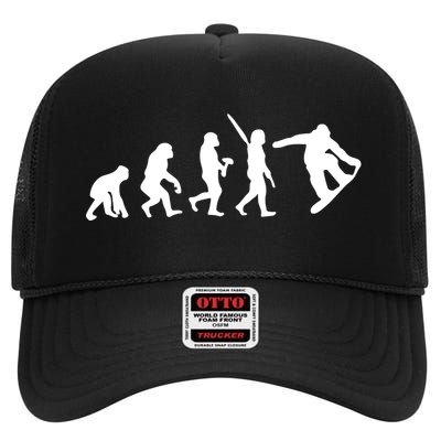 Snowboard Evolution High Crown Mesh Back Trucker Hat