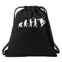 Snowboard Evolution Drawstring Bag