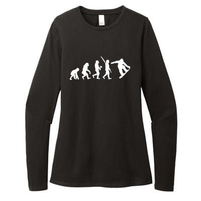 Snowboard Evolution Womens CVC Long Sleeve Shirt