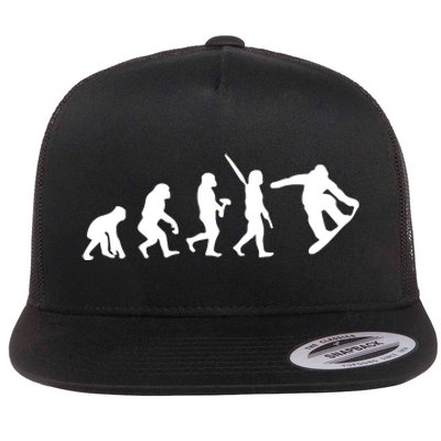 Snowboard Evolution Flat Bill Trucker Hat