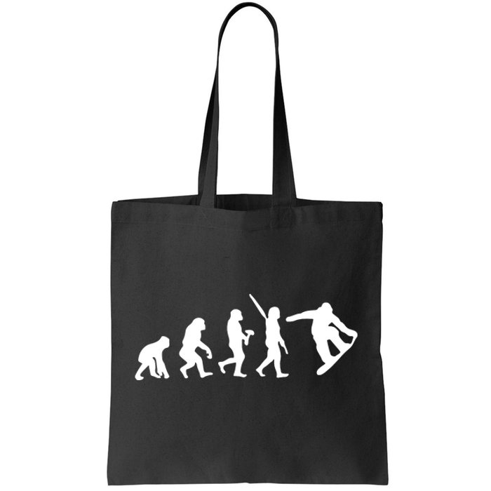 Snowboard Evolution Tote Bag