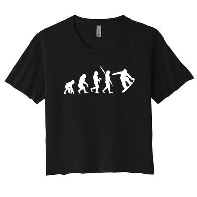 Snowboard Evolution Women's Crop Top Tee