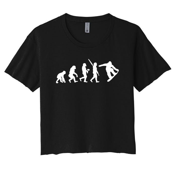 Snowboard Evolution Women's Crop Top Tee