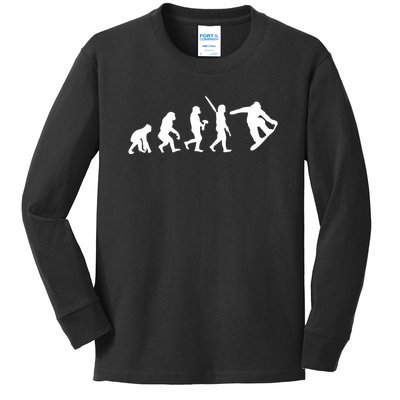 Snowboard Evolution Kids Long Sleeve Shirt