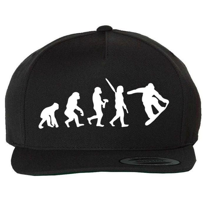 Snowboard Evolution Wool Snapback Cap