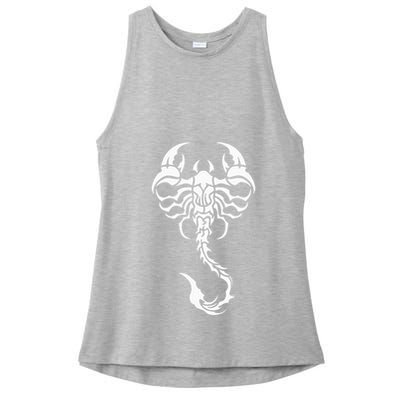 Scorpion Emblem Sleek and Striking Ladies PosiCharge Tri-Blend Wicking Tank