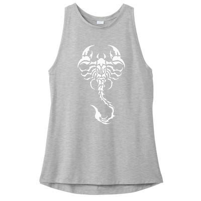 Scorpion Emblem Sleek and Striking Ladies PosiCharge Tri-Blend Wicking Tank