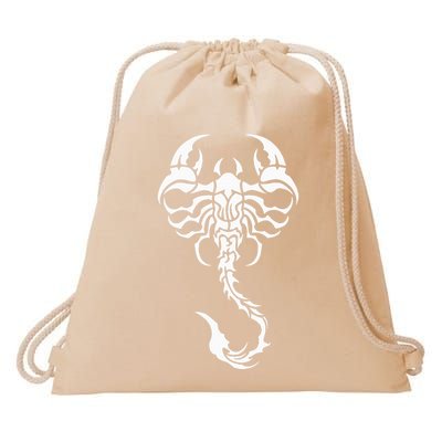 Scorpion Emblem Sleek and Striking Drawstring Bag