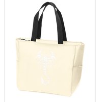 Scorpion Emblem Sleek and Striking Zip Tote Bag
