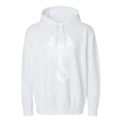 Scorpion Emblem Sleek and Striking Garment-Dyed Fleece Hoodie