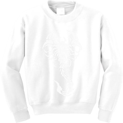 Scorpion Emblem Sleek and Striking Kids Sweatshirt