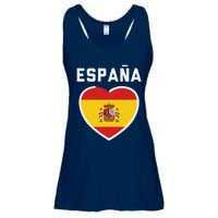 Spain & Espana Soccer & Football Flag Jersey Ladies Essential Flowy Tank