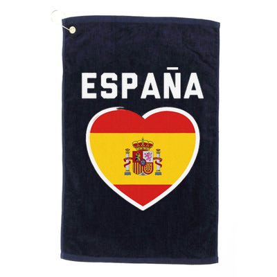 Spain & Espana Soccer & Football Flag Jersey Platinum Collection Golf Towel