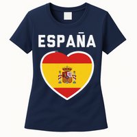 Spain & Espana Soccer & Football Flag Jersey Women's T-Shirt