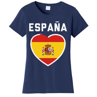 Spain & Espana Soccer & Football Flag Jersey Women's T-Shirt