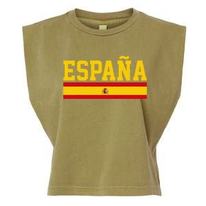 Spain Espana Spanish Flag Pride Sports Fan Soccer Gift Garment-Dyed Women's Muscle Tee