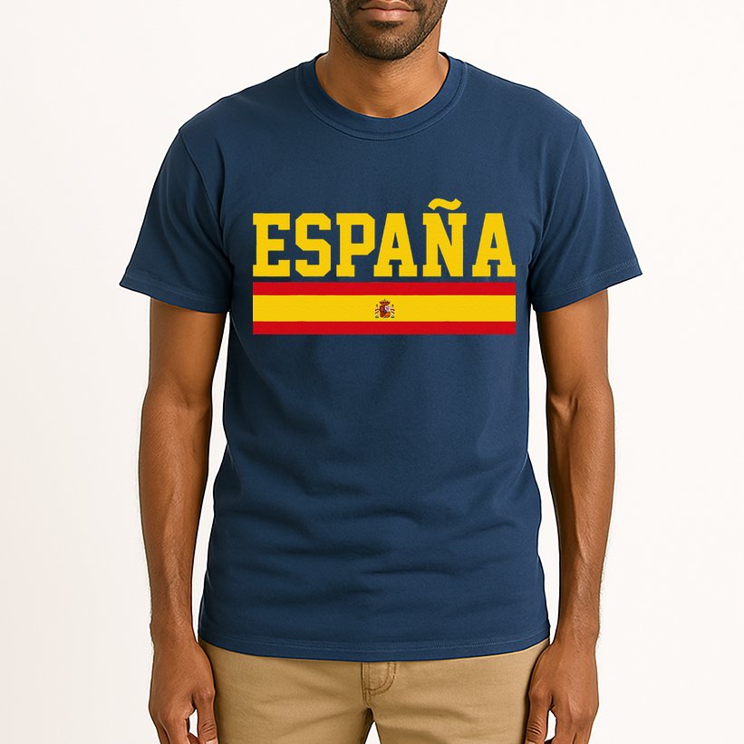 Spain Espana Spanish Flag Pride Sports Fan Soccer Gift Tall T-Shirt