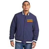 Spain Espana Spanish Flag Pride Sports Fan Soccer Gift Insulated Varsity Jacket