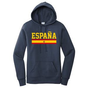 Spain Espana Spanish Flag Pride Sports Fan Soccer Gift Women's Pullover Hoodie