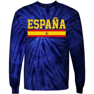 Spain Espana Spanish Flag Pride Sports Fan Soccer Gift Tie-Dye Long Sleeve Shirt