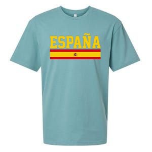 Spain Espana Spanish Flag Pride Sports Fan Soccer Gift Sueded Cloud Jersey T-Shirt