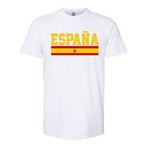 Spain Espana Spanish Flag Pride Sports Fan Soccer Gift Softstyle CVC T-Shirt