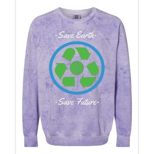 Save Earth Save Future Colorblast Crewneck Sweatshirt