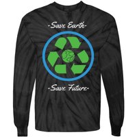 Save Earth Save Future Tie-Dye Long Sleeve Shirt