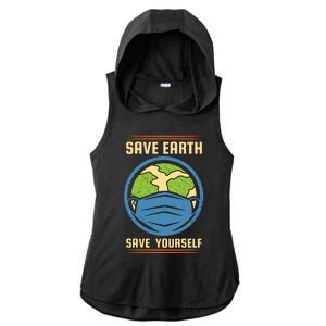 Save Earth Save Yourself Ladies PosiCharge Tri-Blend Wicking Draft Hoodie Tank