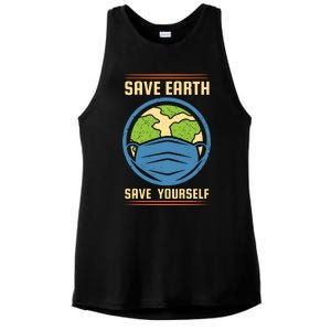 Save Earth Save Yourself Ladies PosiCharge Tri-Blend Wicking Tank