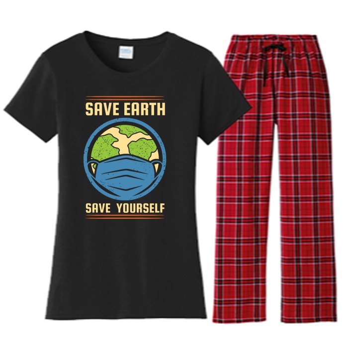 Save Earth Save Yourself Women's Flannel Pajama Set