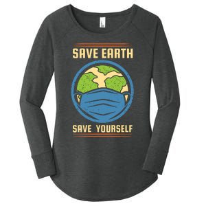 Save Earth Save Yourself Women's Perfect Tri Tunic Long Sleeve Shirt