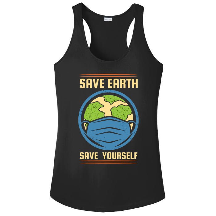 Save Earth Save Yourself Ladies PosiCharge Competitor Racerback Tank