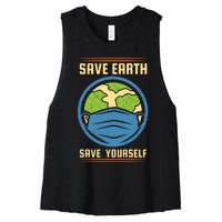 Save Earth Save Yourself Women's Racerback Cropped Tank