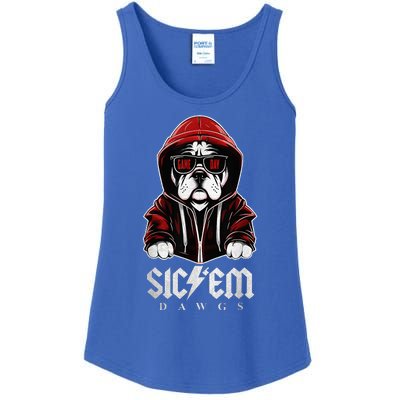 Sic Em Sic Em Go Bulldogs Bulldogs Sport Game Day Ladies Essential Tank