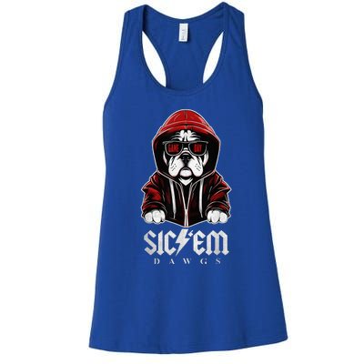 Sic Em Sic Em Go Bulldogs Bulldogs Sport Game Day Women's Racerback Tank