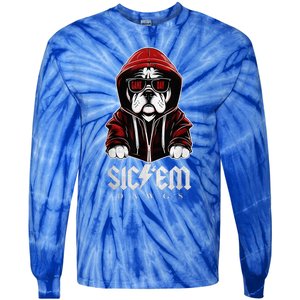 Sic Em Sic Em Go Bulldogs Bulldogs Sport Game Day Tie-Dye Long Sleeve Shirt