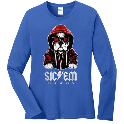 Sic Em Sic Em Go Bulldogs Bulldogs Sport Game Day Ladies Long Sleeve Shirt