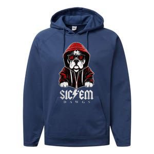 Sic Em Sic Em Go Bulldogs Bulldogs Sport Game Day Performance Fleece Hoodie